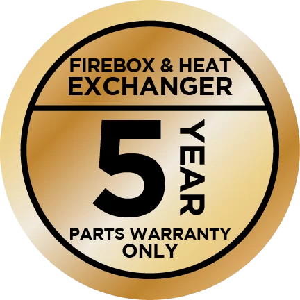 5-yearfirebox & heat exchanger warranty on all gas heaters